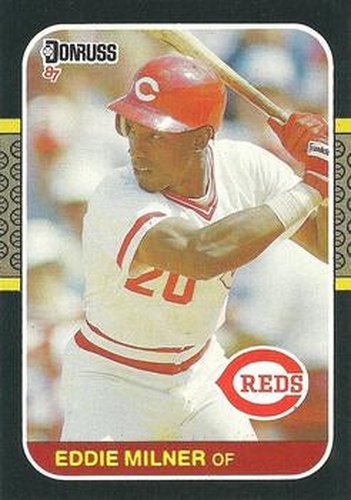 #433 Eddie Milner - Cincinnati Reds - 1987 Donruss Baseball