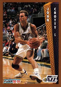 #433 John Crotty - Utah Jazz - 1992-93 Fleer Basketball