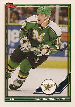 #433 Gaetan Duchesne - Minnesota North Stars - 1991-92 Topps Hockey