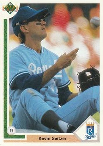 #433 Kevin Seitzer - Kansas City Royals - 1991 Upper Deck Baseball