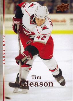 #433 Tim Gleason - Carolina Hurricanes - 2007-08 Upper Deck Hockey