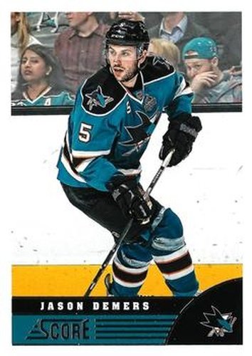 #433 Jason Demers - San Jose Sharks - 2013-14 Score Hockey