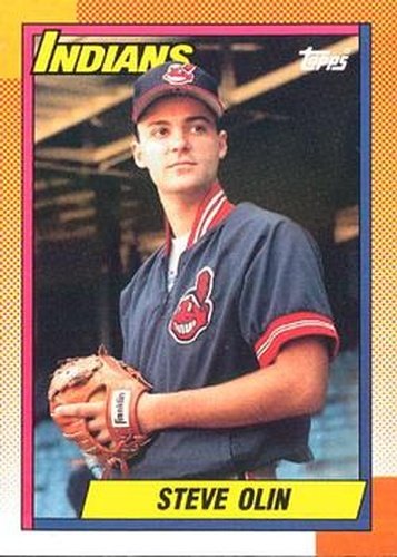 #433 Steve Olin - Cleveland Indians - 1990 O-Pee-Chee Baseball