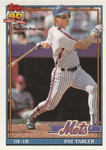 #433 Pat Tabler - Toronto Blue Jays - 1991 O-Pee-Chee Baseball