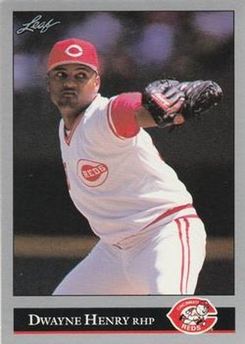 #433 Dwayne Henry - Cincinnati Reds - 1992 Leaf Baseball