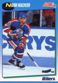 #434 Norm Maciver - Edmonton Oilers - 1991-92 Score Canadian Hockey