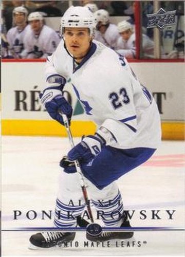 #434 Alexei Ponikarovsky - Toronto Maple Leafs - 2008-09 Upper Deck Hockey