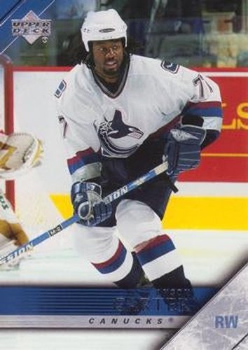 #434 Anson Carter - Vancouver Canucks - 2005-06 Upper Deck Hockey