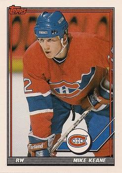 #434 Mike Keane - Montreal Canadiens - 1991-92 Topps Hockey