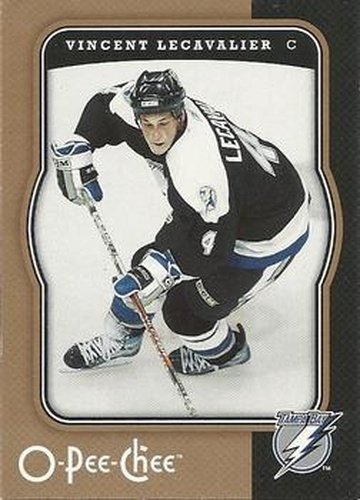 #434 Vincent Lecavalier - Tampa Bay Lightning - 2007-08 O-Pee-Chee Hockey