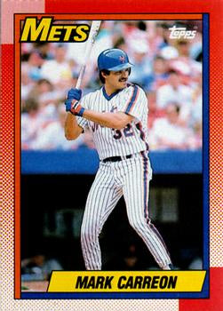 #434 Mark Carreon - New York Mets - 1990 Topps Baseball