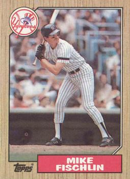 #434 Mike Fischlin - New York Yankees - 1987 Topps Baseball