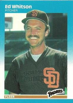 #434 Ed Whitson - San Diego Padres - 1987 Fleer Baseball