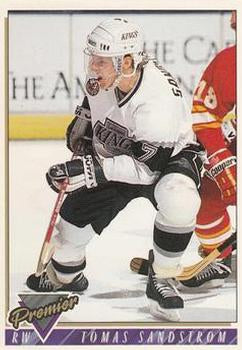 #434 Tomas Sandstrom - Los Angeles Kings - 1993-94 Topps Premier Hockey