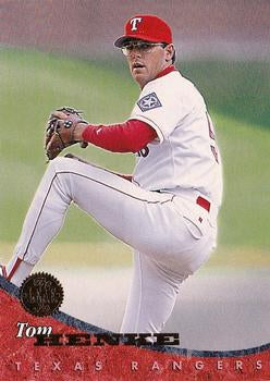 #434 Tom Henke - Texas Rangers - 1994 Leaf Baseball