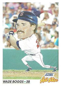 #434 Wade Boggs - Boston Red Sox - 1992 Score Baseball