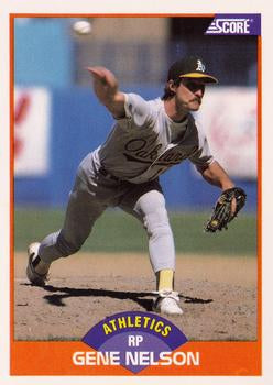 #434 Gene Nelson - Oakland Athletics - 1989 Score Baseball