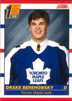 #434 Drake Berehowsky - Toronto Maple Leafs - 1990-91 Score Canadian Hockey