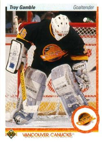 #434 Troy Gamble - Vancouver Canucks - 1990-91 Upper Deck Hockey