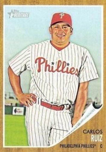 #434 Carlos Ruiz - Philadelphia Phillies - 2011 Topps Heritage Baseball