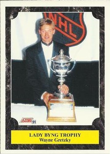 #434 Wayne Gretzky Lady Byng Trophy - Los Angeles Kings - 1991-92 Score American Hockey