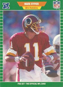 #434 Mark Rypien - Washington Redskins - 1989 Pro Set Football