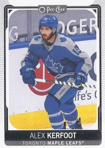 #434 Alex Kerfoot - Toronto Maple Leafs - 2021-22 O-Pee-Chee Hockey