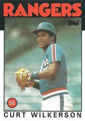 #434 Curt Wilkerson - Texas Rangers - 1986 Topps Baseball