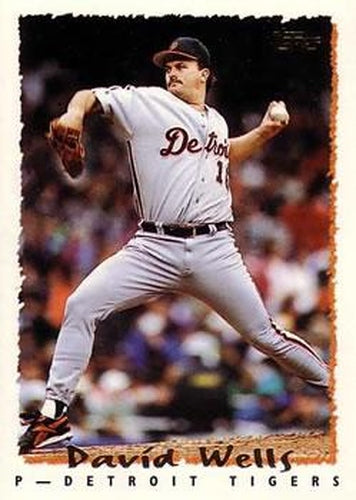 #434 David Wells - Detroit Tigers - 1995 Topps Baseball