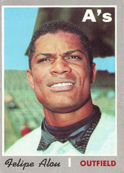 #434 Felipe Alou - Oakland Athletics - 1970 Topps Baseball