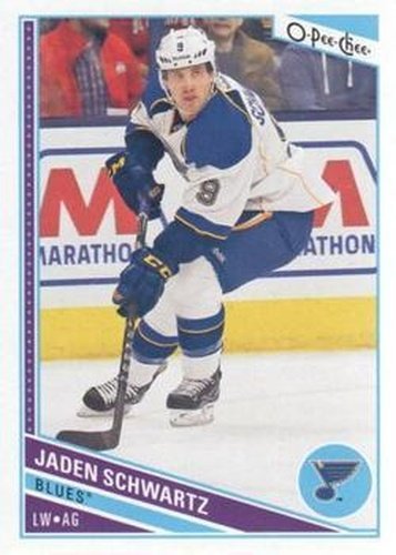 #434 Jaden Schwartz - St. Louis Blues - 2013-14 O-Pee-Chee Hockey