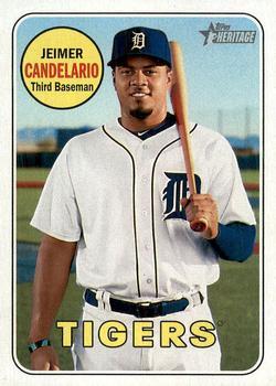 #434 Jeimer Candelario - Detroit Tigers - 2018 Topps Heritage Baseball