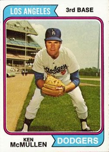 #434 Ken McMullen - Los Angeles Dodgers - 1974 Topps Baseball