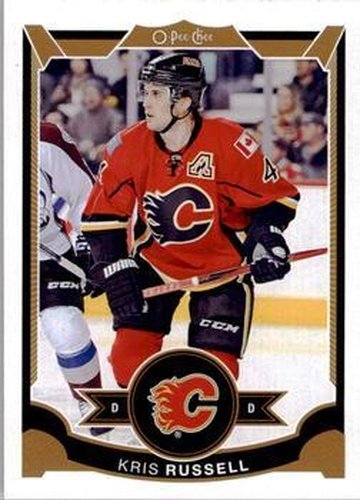 #434 Kris Russell - Calgary Flames - 2015-16 O-Pee-Chee Hockey