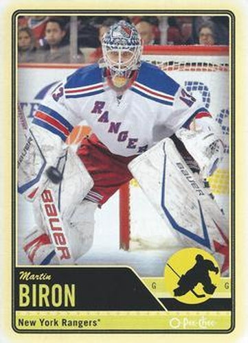 #434 Martin Biron - New York Rangers - 2012-13 O-Pee-Chee Hockey