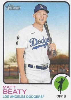 #434 Matt Beaty - Los Angeles Dodgers - 2022 Topps Heritage Baseball