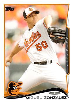 #434 Miguel Gonzalez - Baltimore Orioles - 2014 Topps Baseball