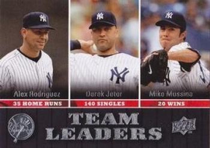 #434 Alex Rodriguez / Derek Jeter / Mike Mussina - New York Yankees - 2009 Upper Deck Baseball