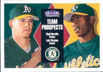 #434 Chad Harville / Luis Vizcaino - Oakland Athletics - 2000 Fleer Tradition Baseball