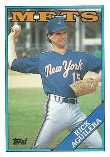 #434 Rick Aguilera - New York Mets - 1988 Topps Baseball