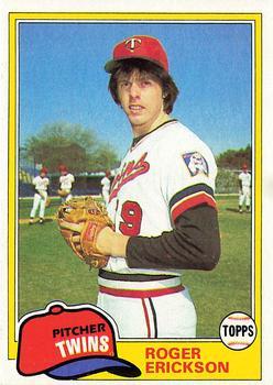 #434 Roger Erickson - Minnesota Twins - 1981 Topps Baseball
