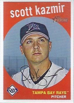 #434 Scott Kazmir - Tampa Bay Rays - 2008 Topps Heritage Baseball
