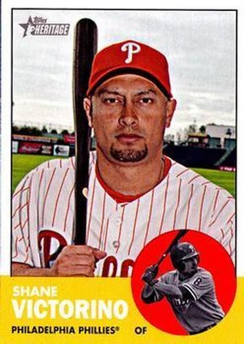 #434 Shane Victorino - Philadelphia Phillies - 2012 Topps Heritage Baseball