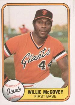 #434 Willie McCovey - San Francisco Giants - 1981 Fleer Baseball