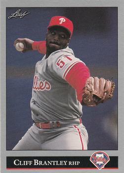 #434 Cliff Brantley - Philadelphia Phillies - 1992 Leaf Baseball