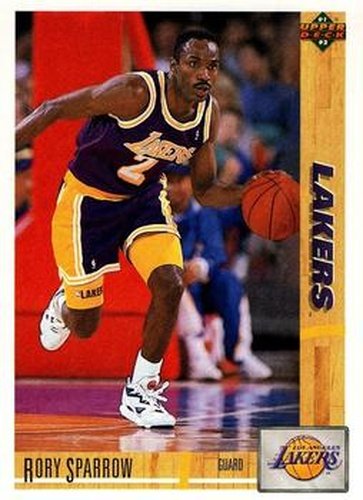 #434 Rory Sparrow - Los Angeles Lakers - 1991-92 Upper Deck Basketball