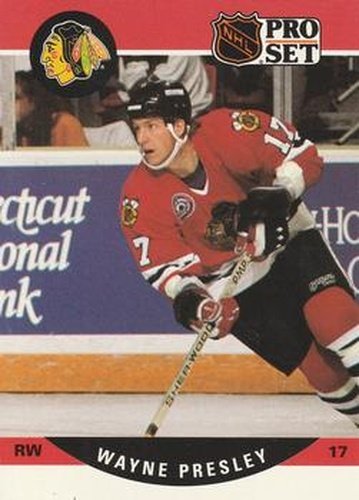 #434 Wayne Presley - Chicago Blackhawks - 1990-91 Pro Set Hockey