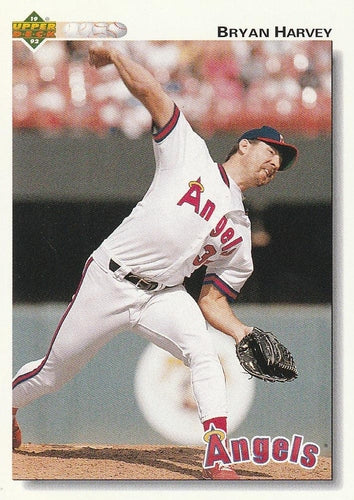 #434 Bryan Harvey - California Angels - 1992 Upper Deck Baseball