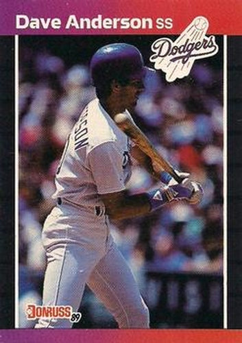 #434 Dave Anderson - Los Angeles Dodgers - 1989 Donruss Baseball