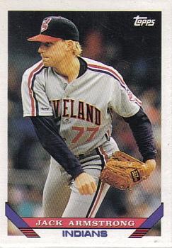 #434 Jack Armstrong - Cleveland Indians - 1993 Topps Baseball
